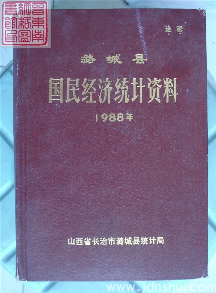 潞城县国民经济统计资料 1988年