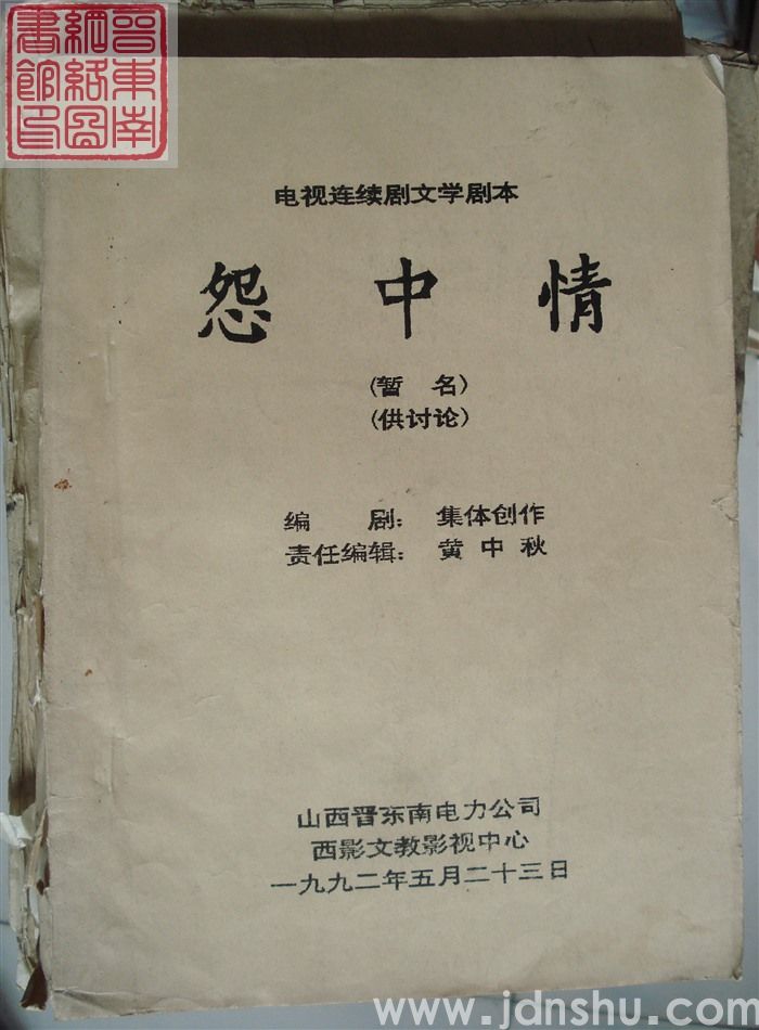 电视连续剧文学剧本：怨中情