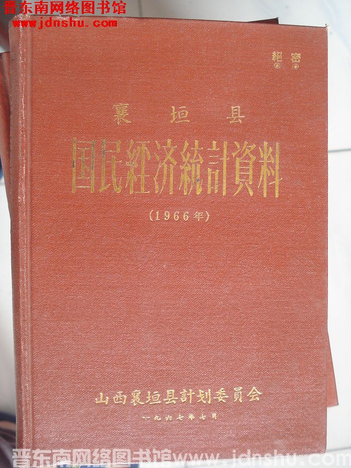 襄垣县国民经济统计资料 1966年
