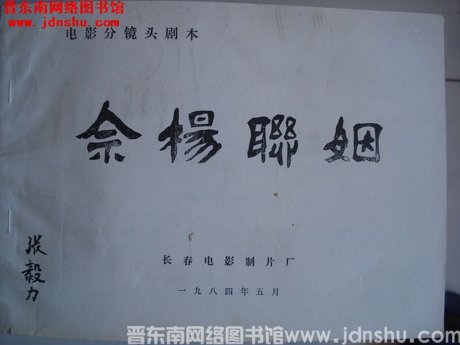 电影分镜头剧本：佘杨联姻