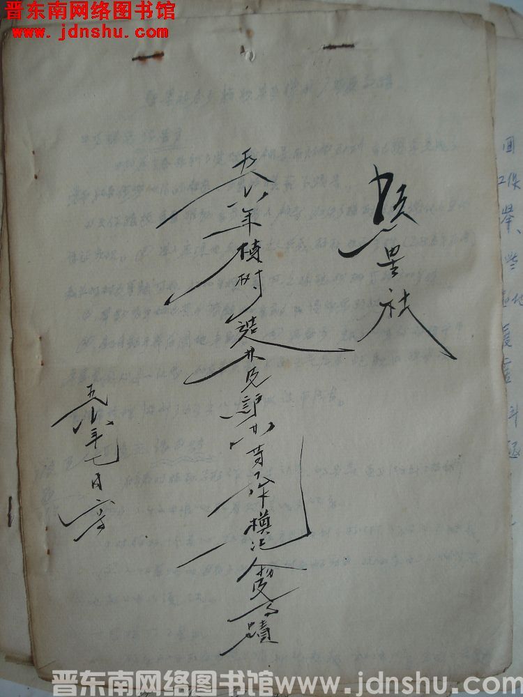 红星社五六年植树造林及护林等工作模范人物及事迹（19560702）